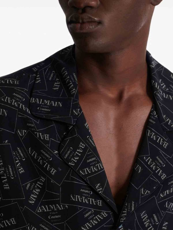 シャツ - 黒 shop online: Balmain