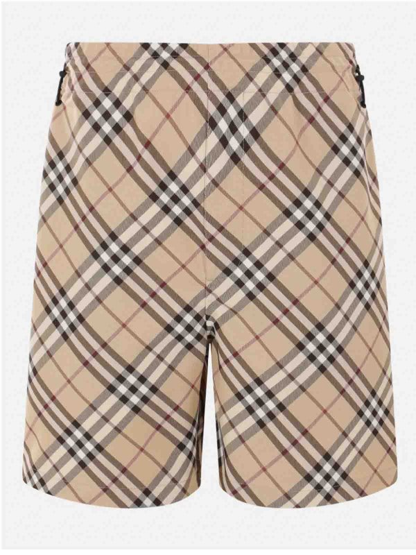 BURBERRY: pantaloni shorts online - M Pantaloncini Casual Alabastro Ip Check