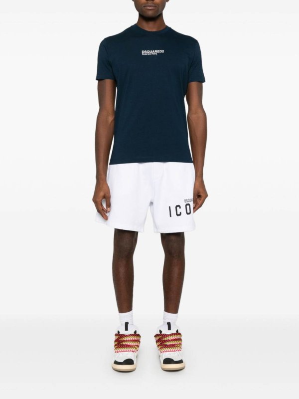 DSQUARED2: t-shirts online - T-Shirt Navy Blue