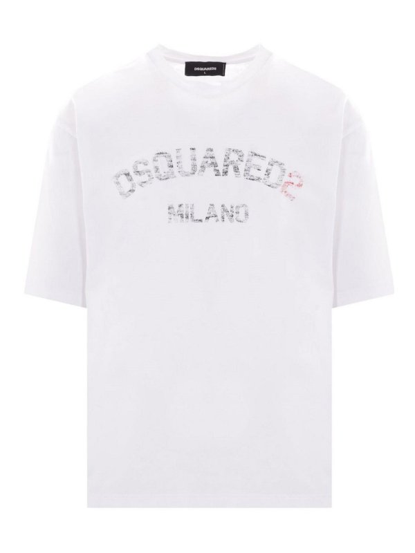 DSQUARED2: T-shirts - T-Shirt - Blanc