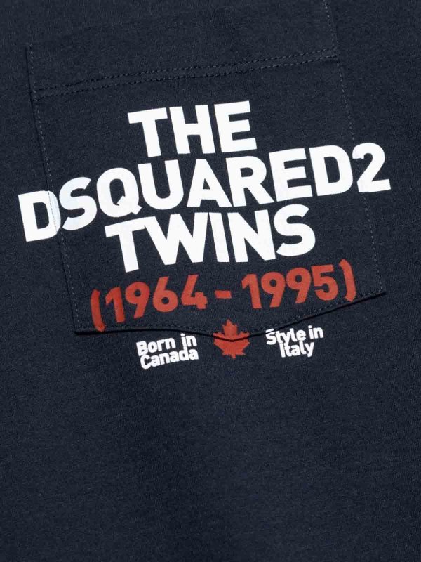 T-Shirt Navy Blue shop online: DSQUARED2