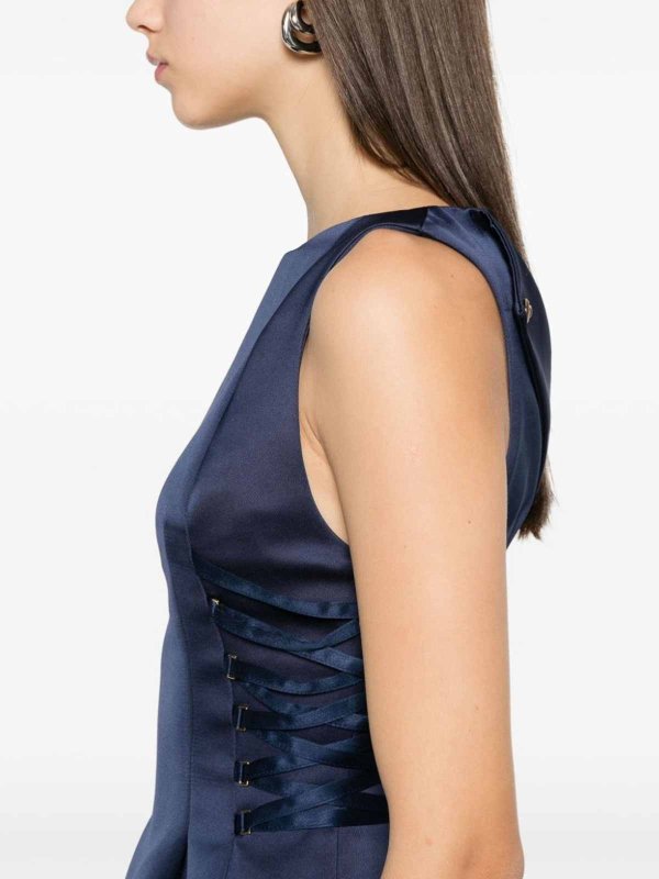 ELISABETTA FRANCHI: Knielange Kleider online - Knielanges Kleid - Blau