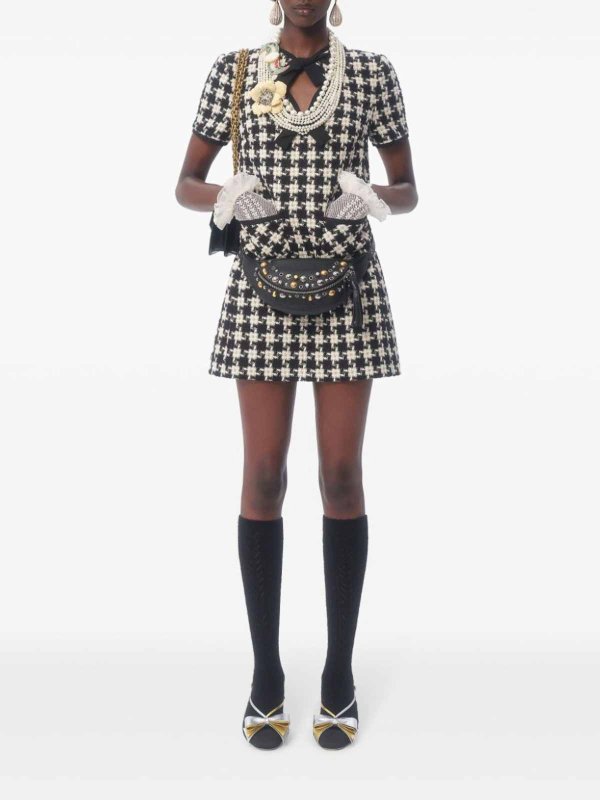 VALENTINO GARAVANI buy online 膝丈ドレス - 黒