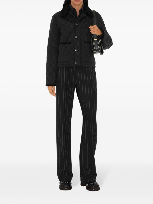 BURBERRY: Kurze Daunenjacken online - Decke - Schwarz