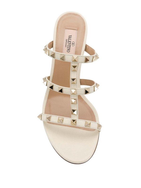 Light Ivory sandals shop online: VALENTINO GARAVANI