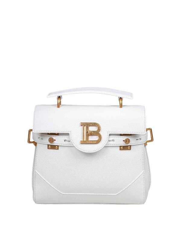 Balmain: クロスボディバッグ - クロスボディバッグ - 白