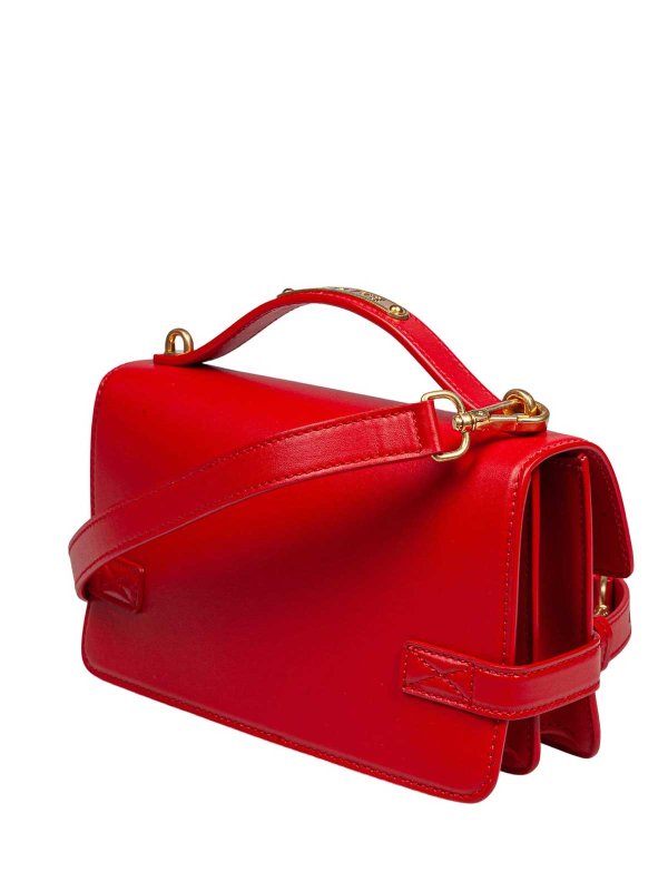 Balmain B-Buzz Handbag In Red Leather shop online: Balmain