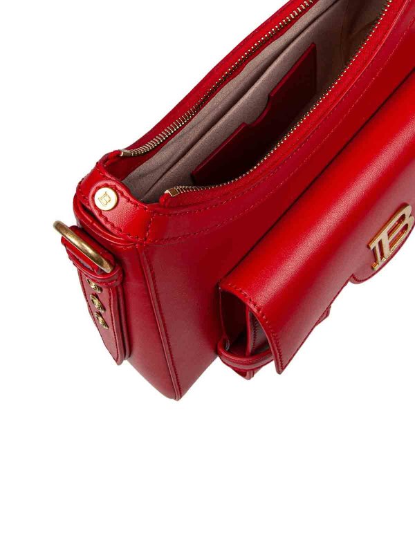 クロスボディバッグ - 赤 shop online: Balmain