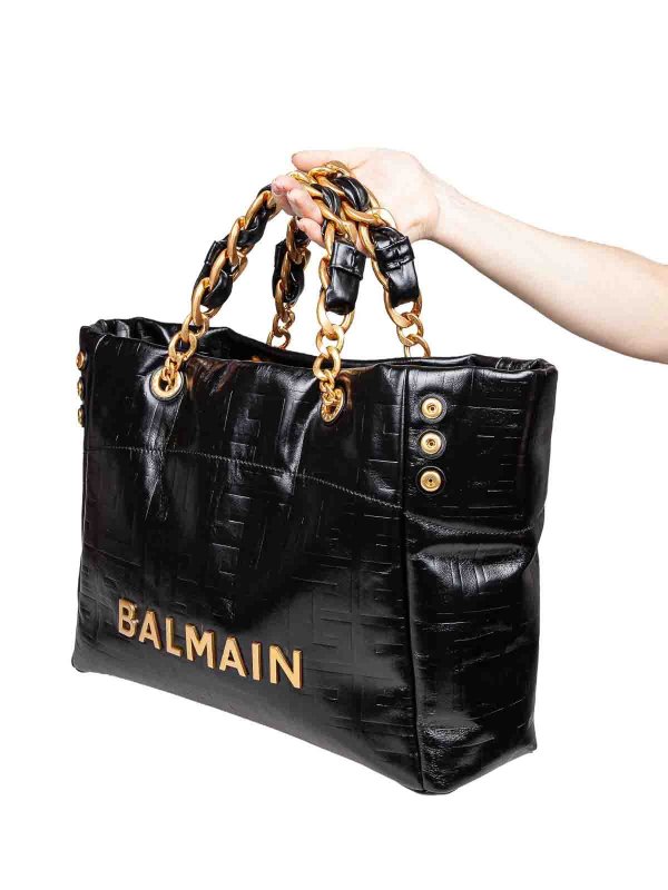 Balmain: Umhängetaschen online - Umhängetasche - Schwarz