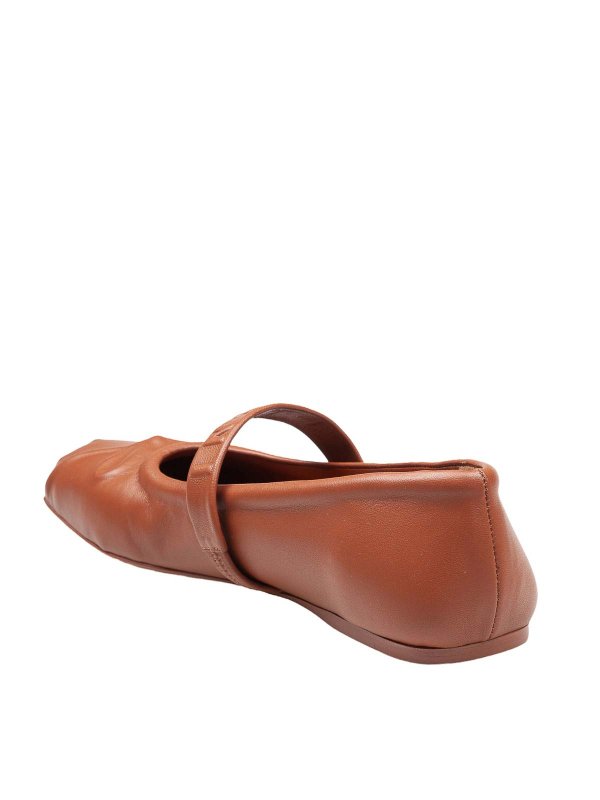 Marni buy online Leather Mary Jane Shoes With Embossed Bow