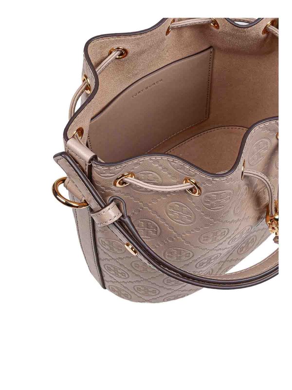 Borsa Secchiello In Pelle Monogram shop online: TORY BURCH