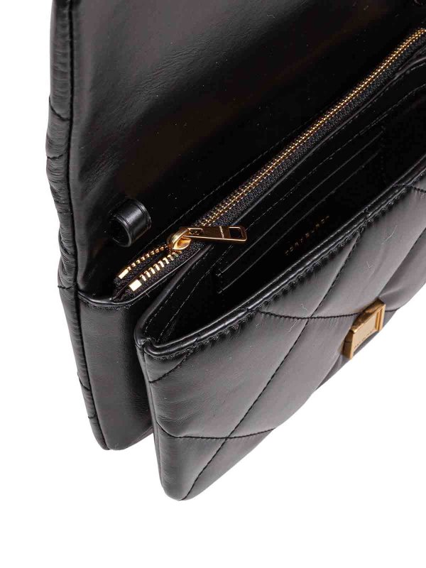 Kira Diamond Wallet Bag In Black Leather shop online: TORY BURCH
