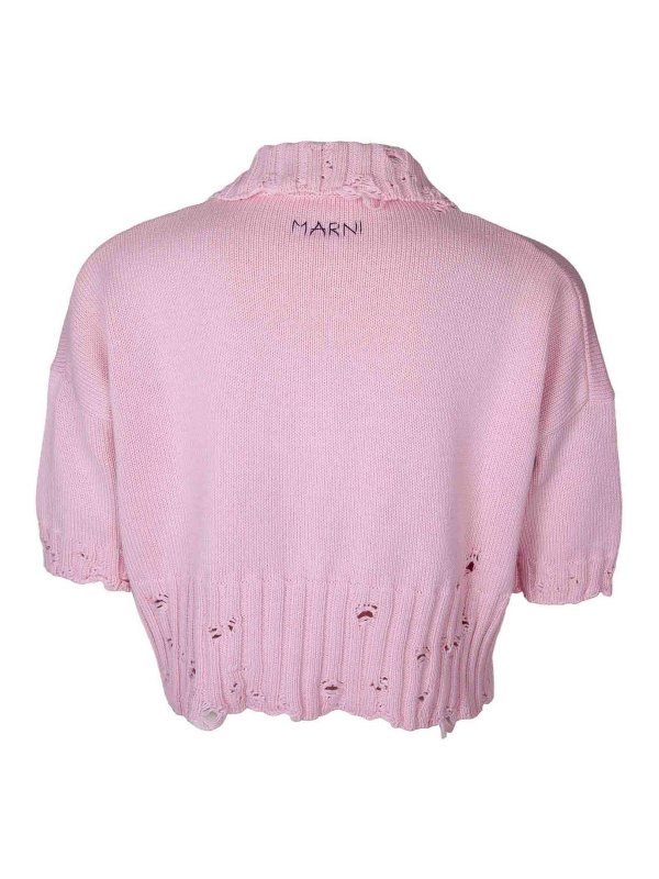 Marni: Camisetas online - Camiseta - Color Carne Y Neutral