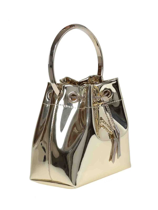 The Best Shops JIMMY CHOO: Secchielli - Secchiello Bon Bon In Pelle Metallizzata