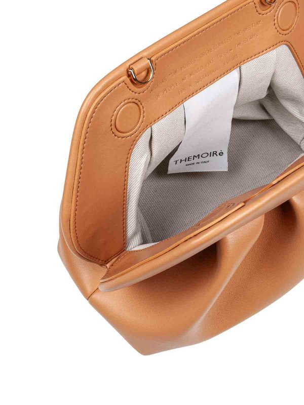 Clutch bag in vegan fabric in leather colour shop online: THEMOIRè