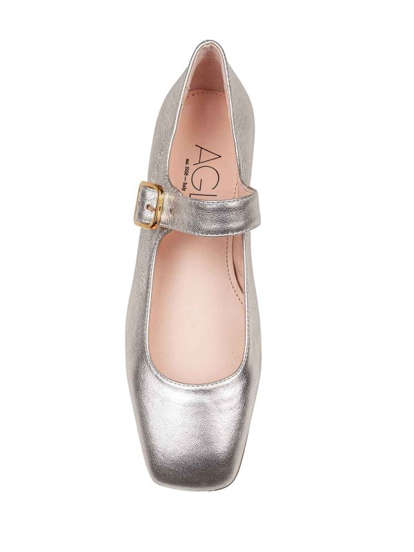 AGL: Ballerines online - Ballerines - Or Blanc