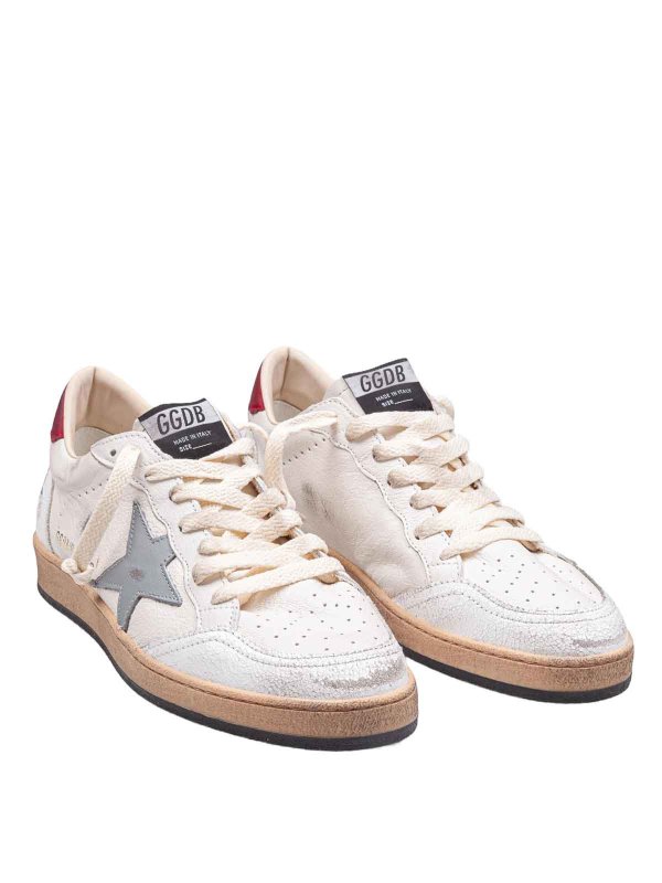 GOLDEN GOOSE: trainers online - Ball Star Sneakers In Leather And Suede