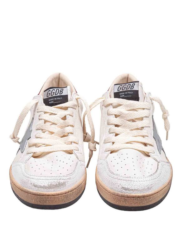 The Best Shops GOLDEN GOOSE: trainers - Ball Star Sneakers In Leather And Suede