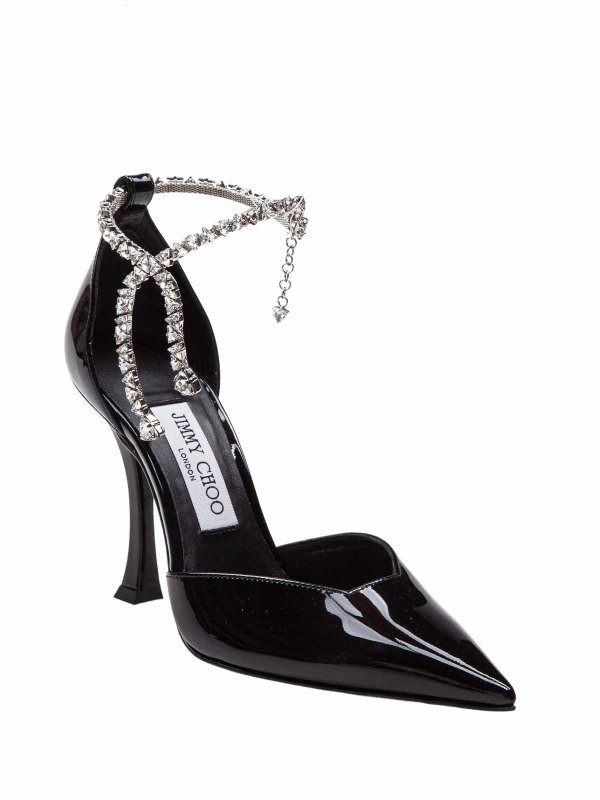 JIMMY CHOO: sandali online - Sandalo Stevie 100 In Vernice