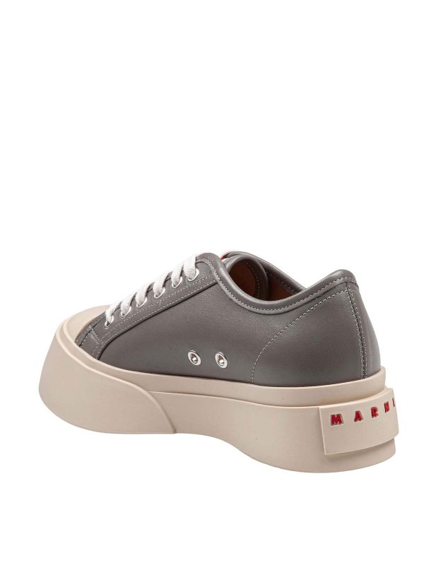 Pablo Sneakers In Gray Nappa Leather shop online: Marni