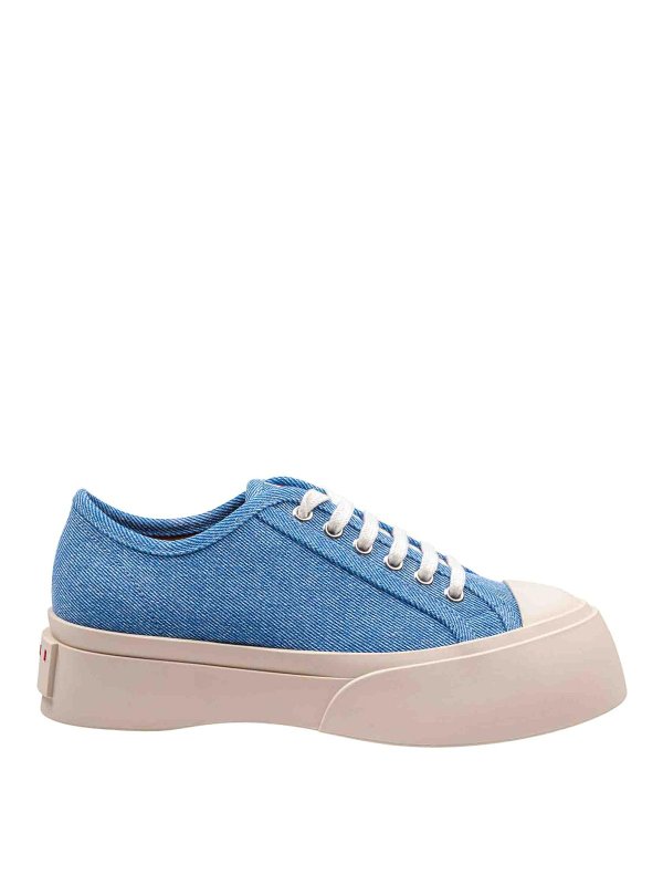 Marni: trainers - Pablo Sneakers In Blue Denim