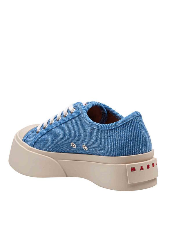 Pablo Sneakers In Blue Denim shop online: Marni