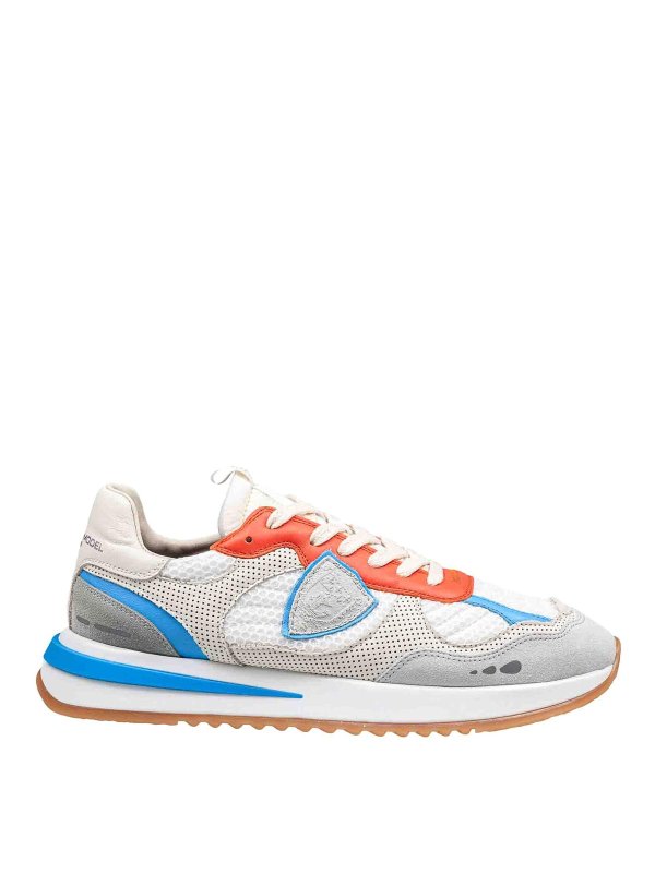 PHILIPPE MODEL: sneakers - Sneakers Olympique In Pelle E Tessuto