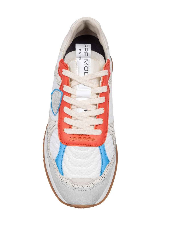 PHILIPPE MODEL: sneakers online - Sneakers Olympique In Pelle E Tessuto