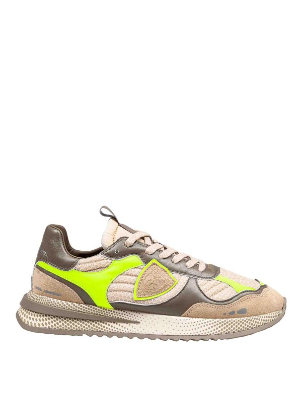 PHILIPPE MODEL: sneakers - Sneakers Olympique In Pelle E Tessuto