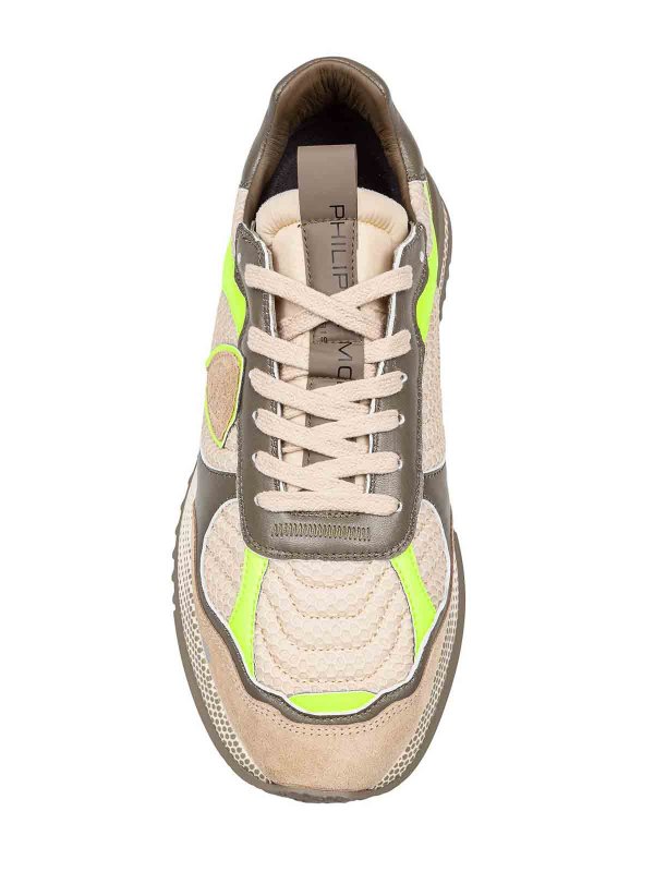 PHILIPPE MODEL: sneakers online - Sneakers Olympique In Pelle E Tessuto