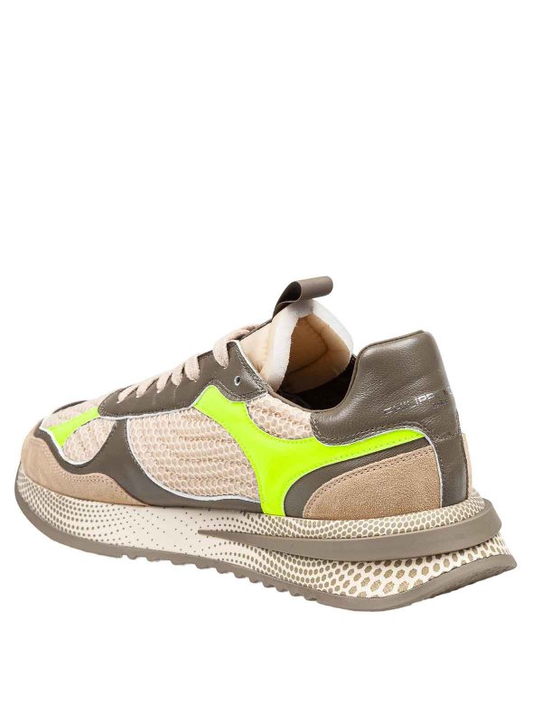 The Best Shops PHILIPPE MODEL: sneakers - Sneakers Olympique In Pelle E Tessuto