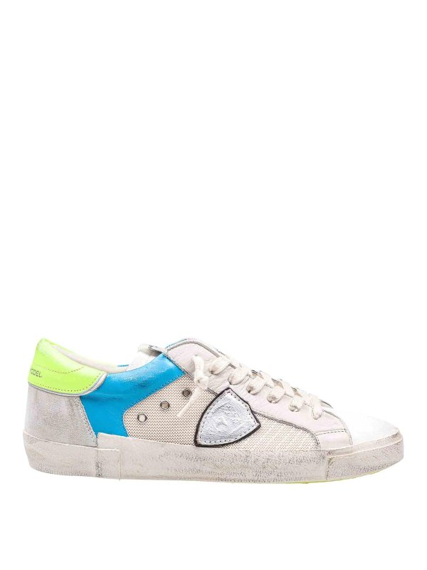 PHILIPPE MODEL: trainers - Prsx Sneakers In Fabric And Leather