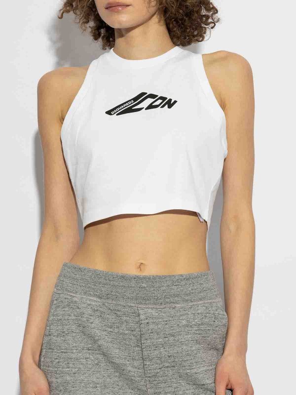 The Best Shops DSQUARED2: Tops & Débardeurs - Top - Blanc