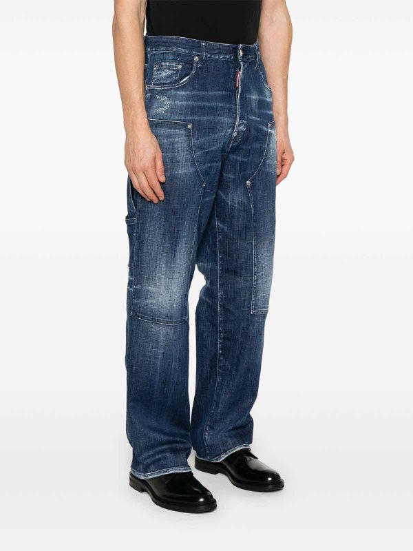 The Best Shops DSQUARED2: Jeans évasés - Jean Bootcut - Bleu Foncé