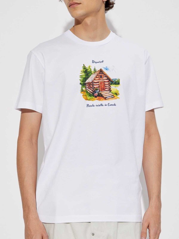 The Best Shops DSQUARED2: t-shirts - Little House In Canada T-Shirt