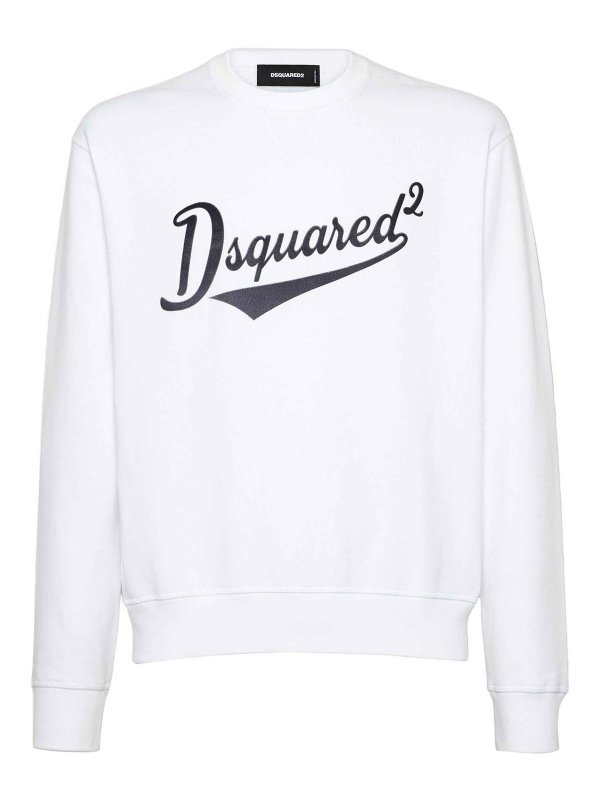 DSQUARED2: Sweatshirts & Sweaters - D2 Cotton Sweatshirt
