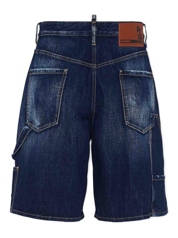 DSQUARED2: Jeans à jambe droite online - Jean Droit - Bleu Foncé