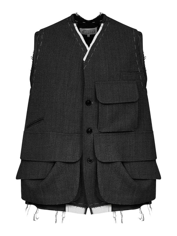 Maison Margiela: Westen - Weste - Grau