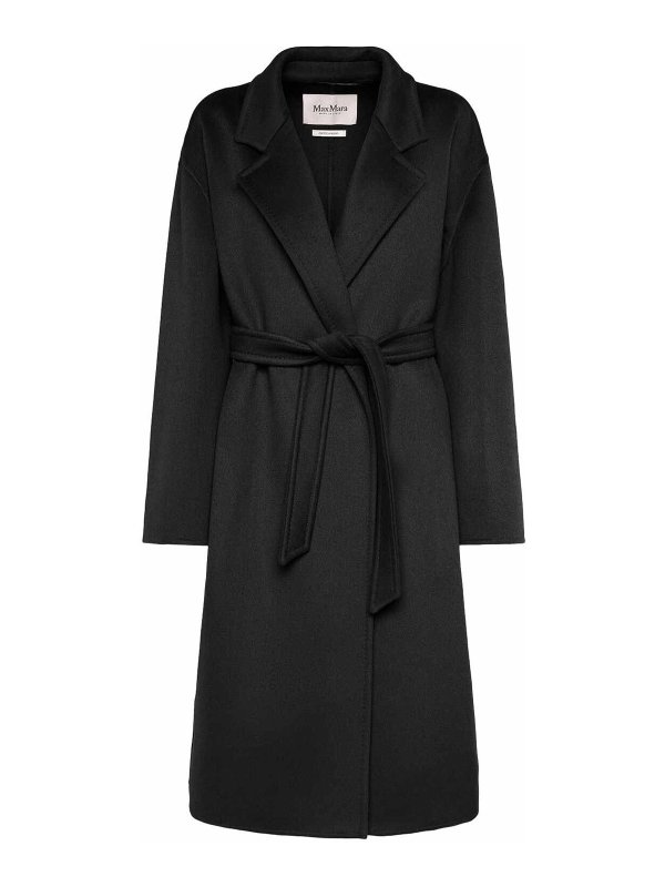 Max Mara: short coats - Melinda Cashmere Midi Coat With Belt