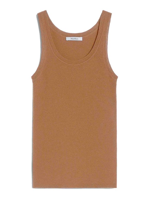 Max Mara: Tops & Tank tops - Eliadi Ribbed Wool Top