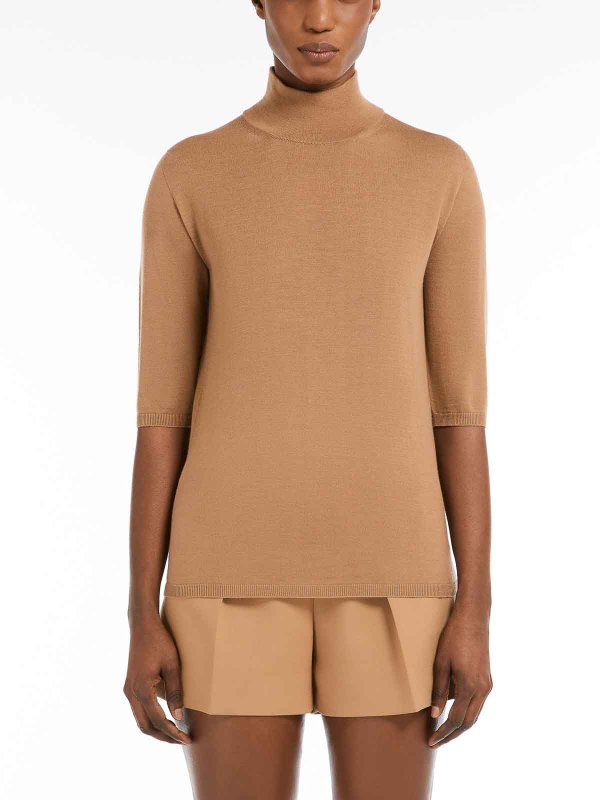 The Best Shops Max Mara: Turtlenecks & Polo necks - Cecina Wool Knit Turtleneck Jumper