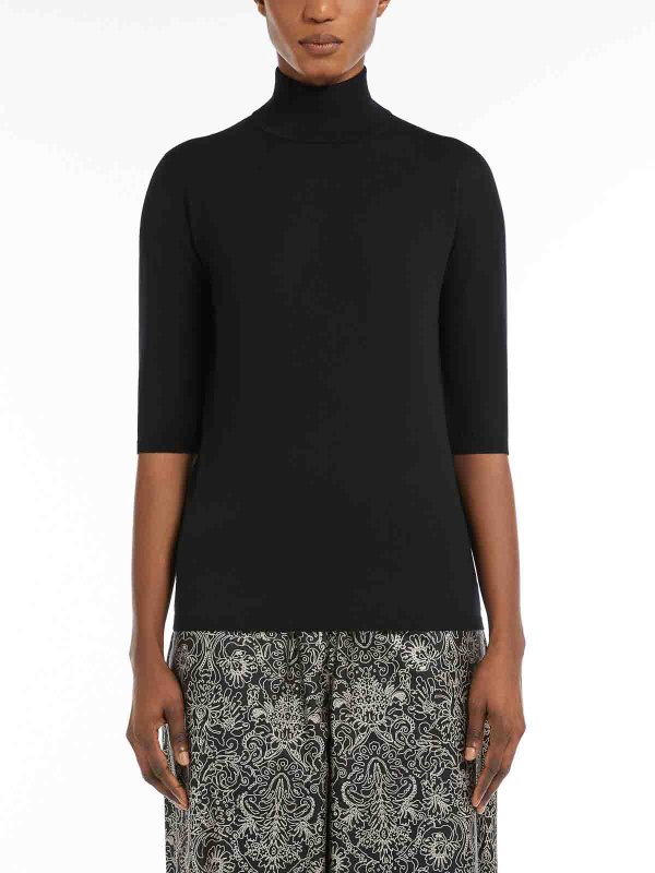 The Best Shops Max Mara: Turtlenecks & Polo necks - Cecina Wool Knit Turtleneck Jumper