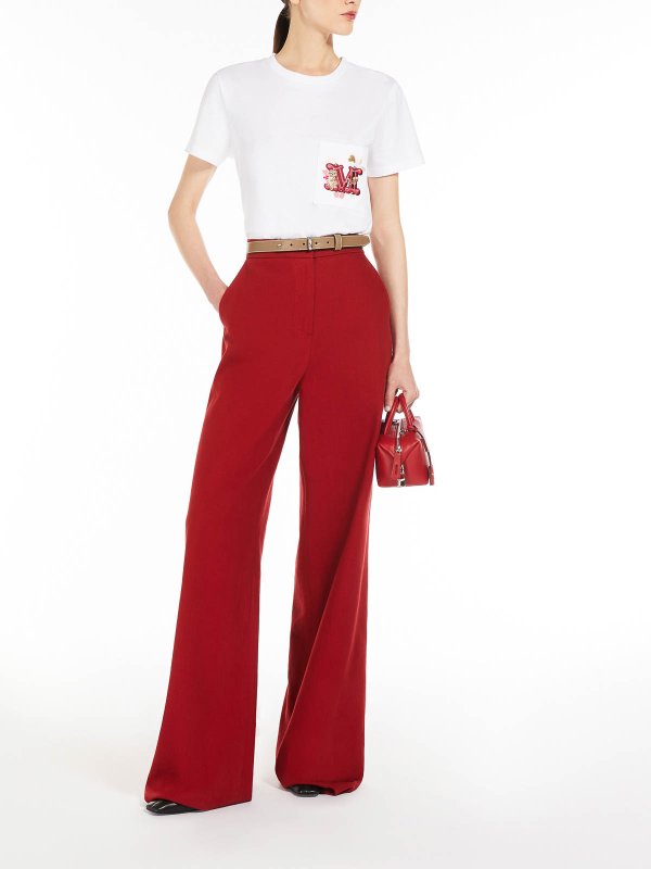 Max Mara buy online Nunzio Jersey T-Shirt With Embroidered Pocket