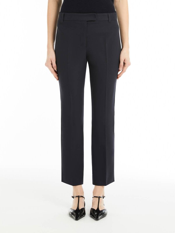 The Best Shops Max Mara: casual trousers - Cotton And Viscose Trousers