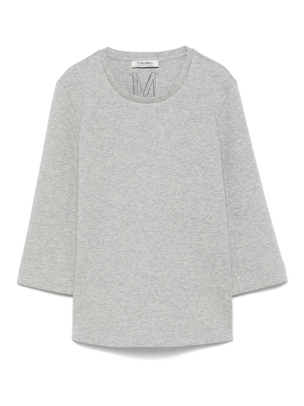 Max Mara: t-shirts - Cambra Cotton T-Shirt