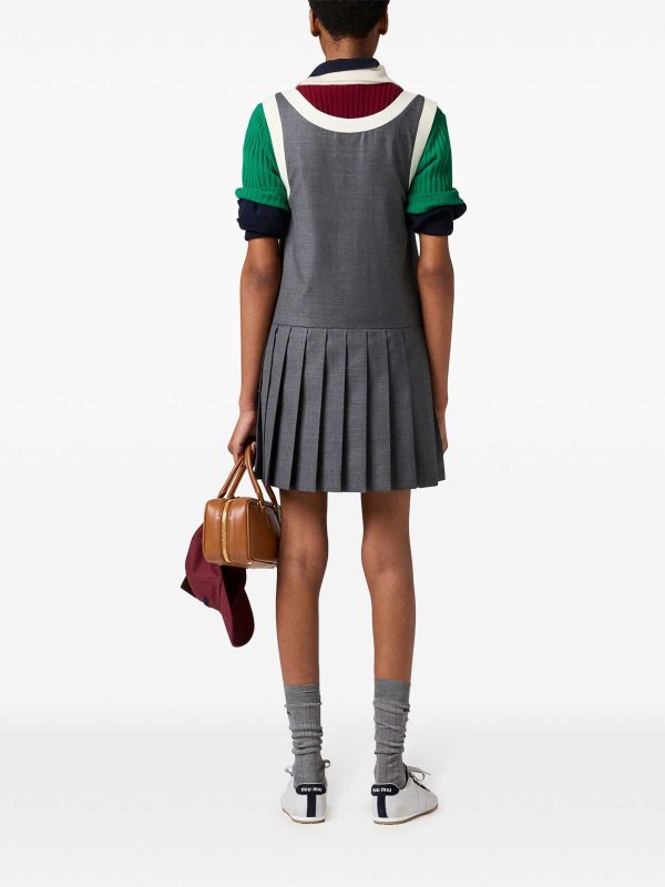 The Best Shops MIU MIU: short dresses - Grisaille Mini Dress