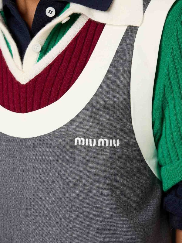 The Best Shops MIU MIU: Grisaille Mini Dress