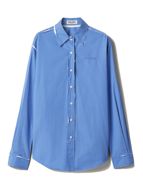 MIU MIU: shirts - Poplin Shirt
