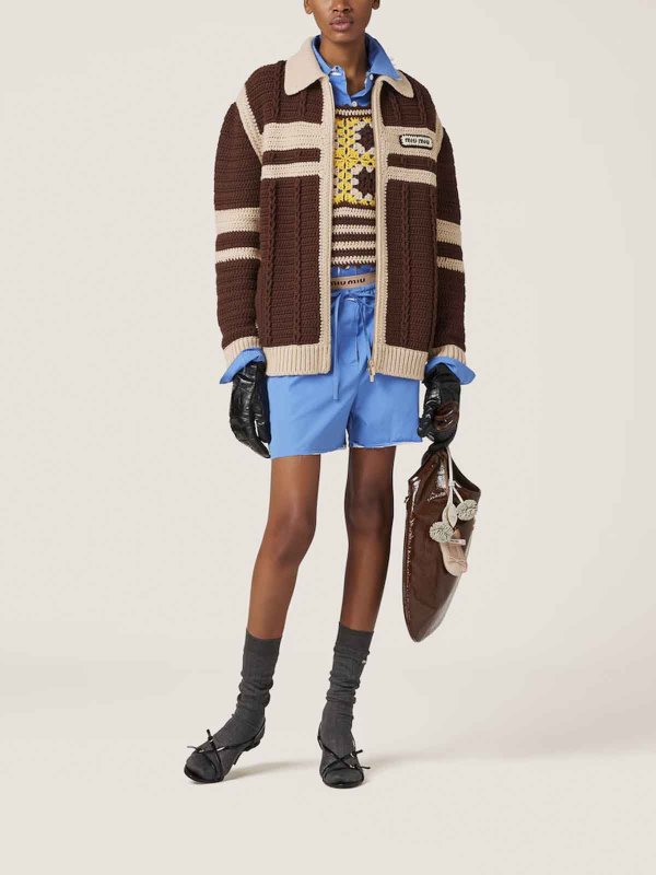 MIU MIU: shirts online - Poplin Shirt