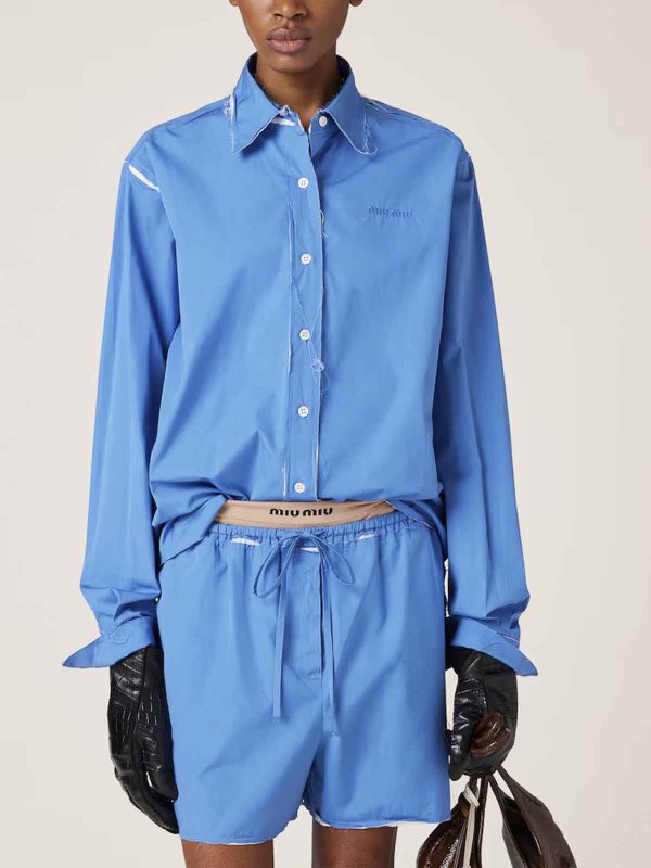 The Best Shops MIU MIU: shirts - Poplin Shirt